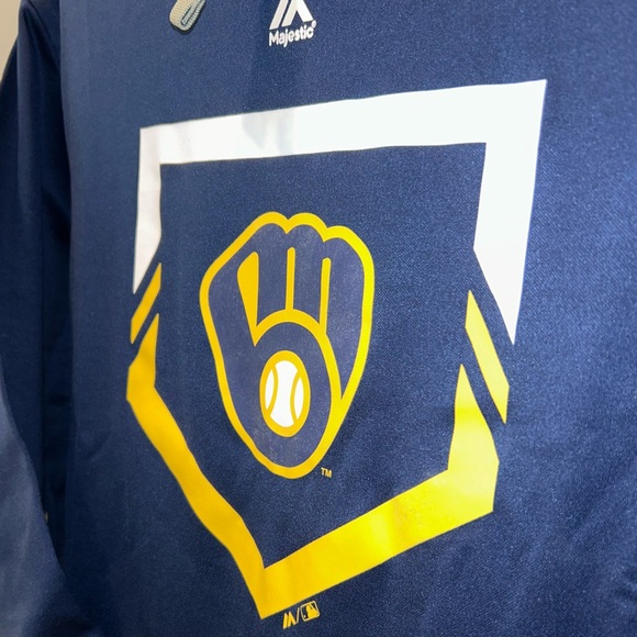 ⚾️🏟️ Milwaukee Brewers Marquee Stadium MLB Baseball Hoodie 🏟️⚾️ - Picture 9 of 11